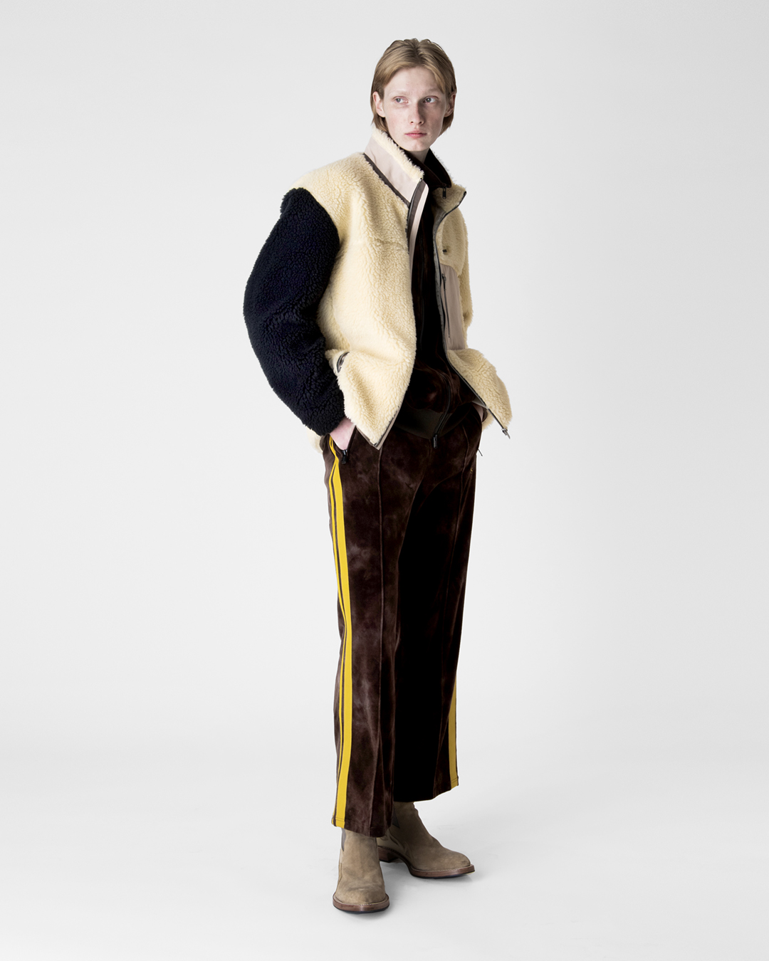 VELVET TRACK PANTS 詳細画像 Brown 2