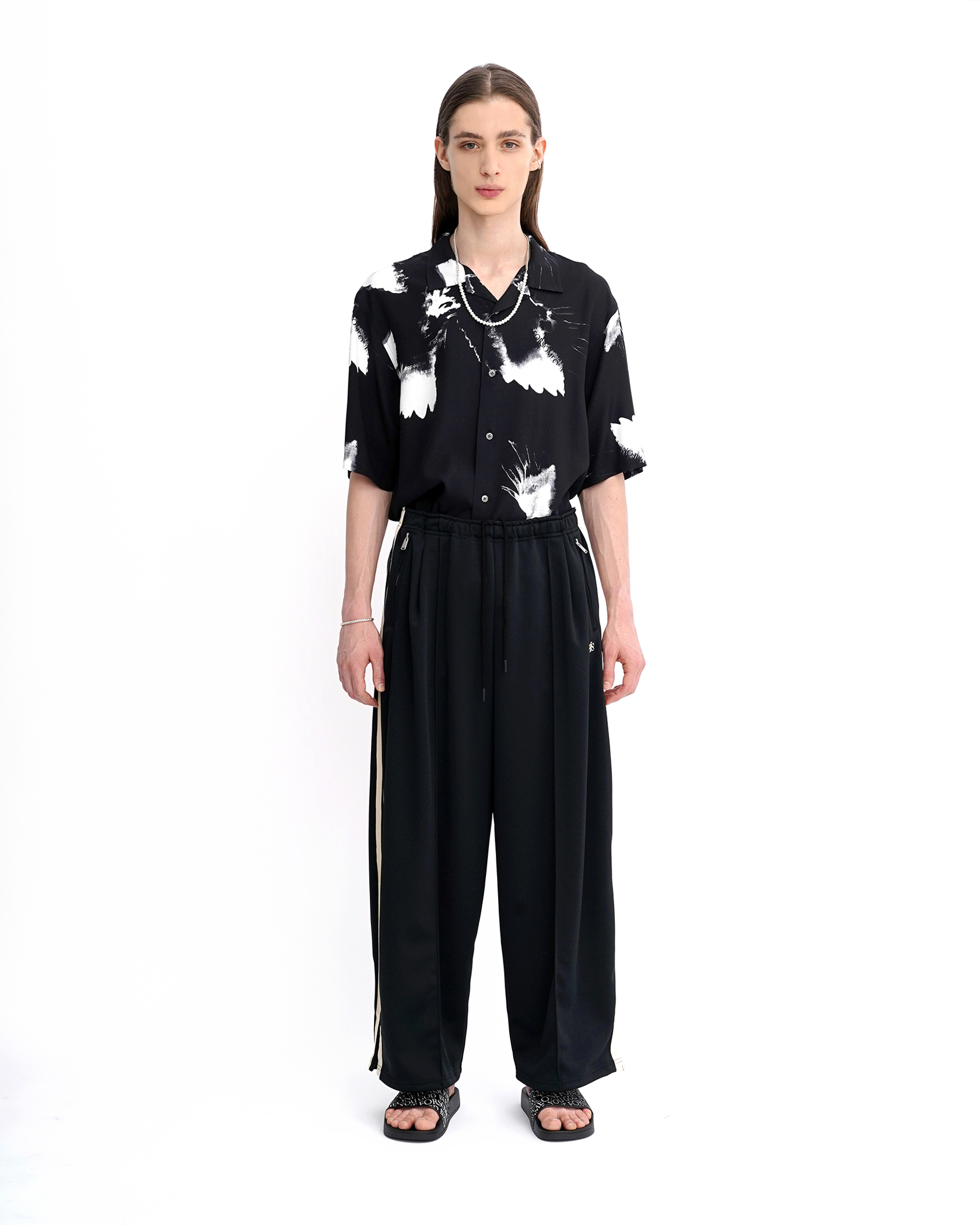 WIDE TRACK PANTS 詳細画像 Black 4