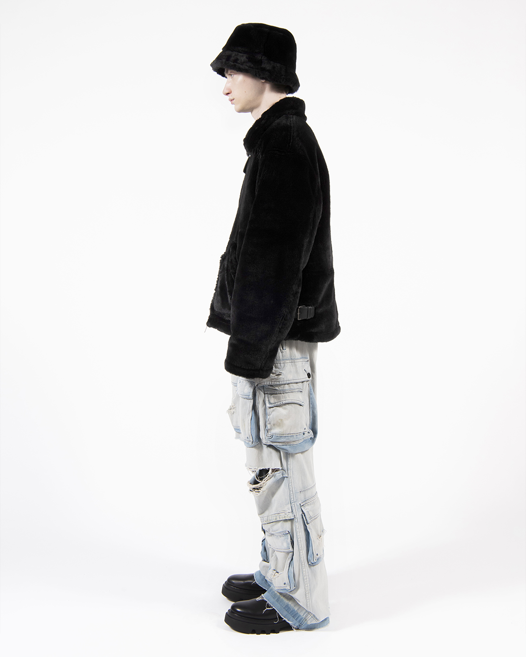 B6 FUR JACKET 詳細画像 Black 4