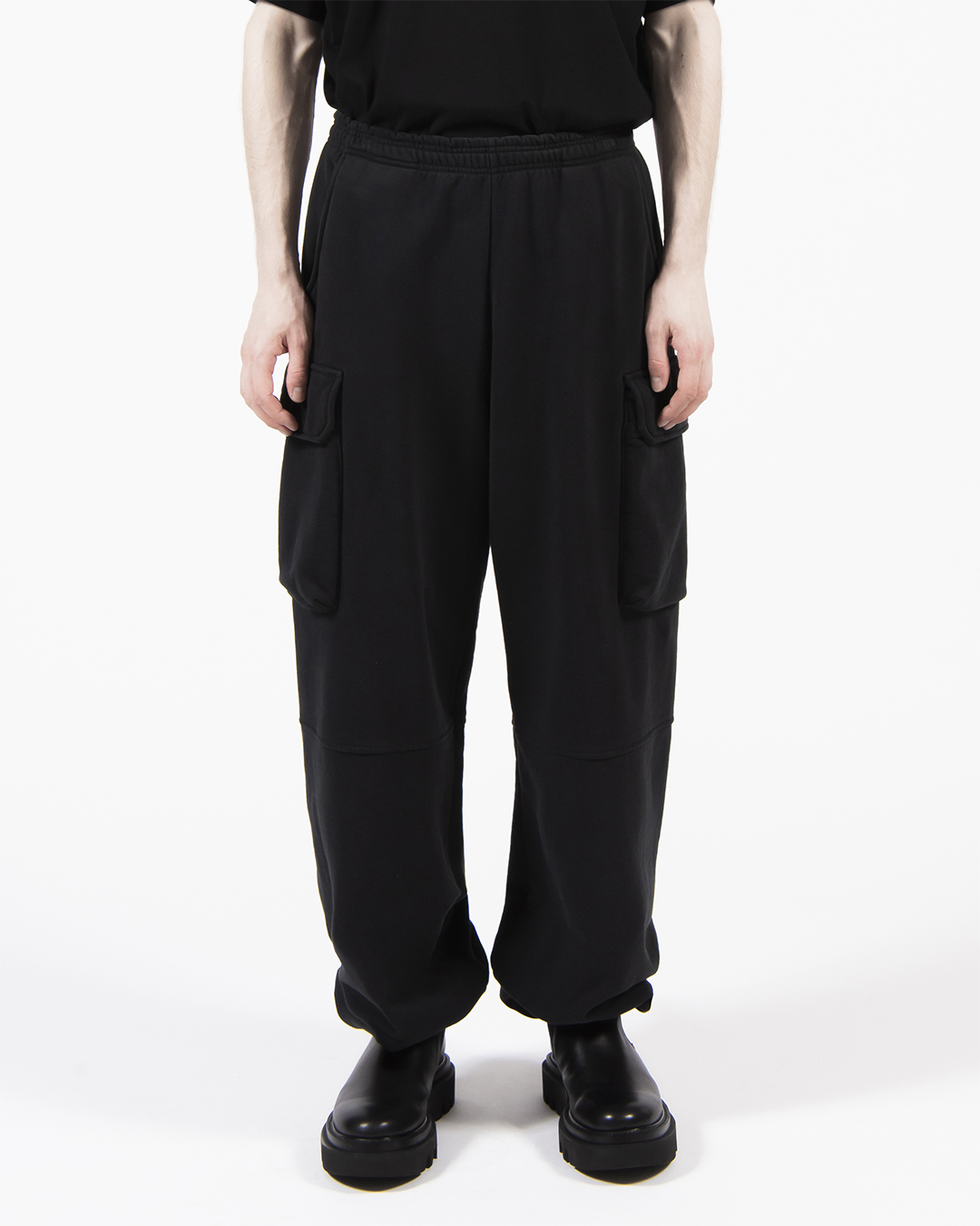 SWEAT CARGO PANTS 詳細画像 Black 2