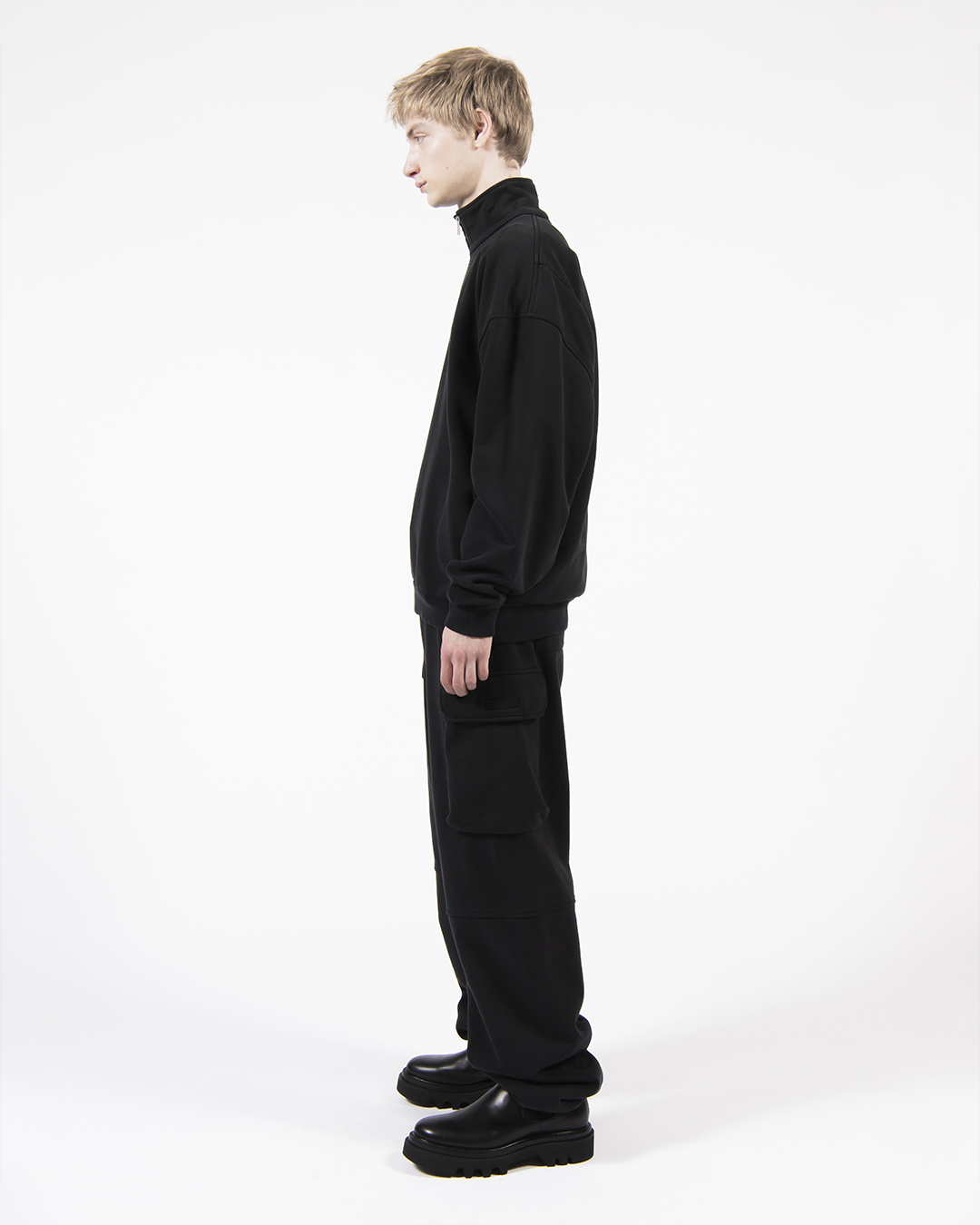 SWEAT CARGO PANTS 詳細画像 Black 5