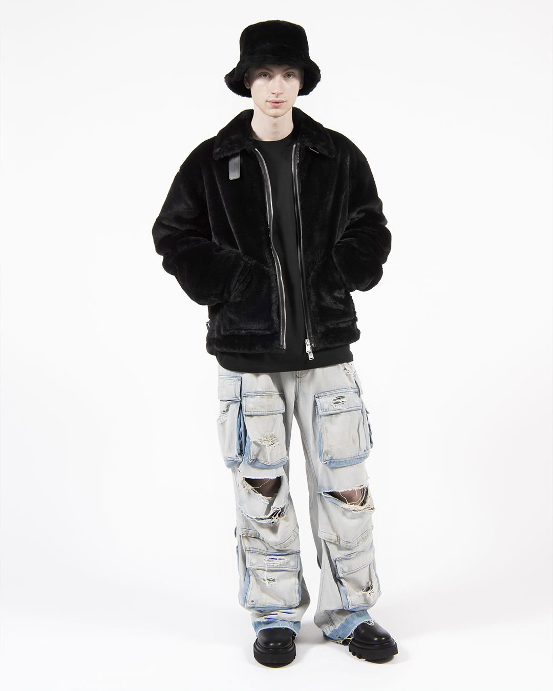 DAMAGE DENIM CARGO 詳細画像 Indigo 1