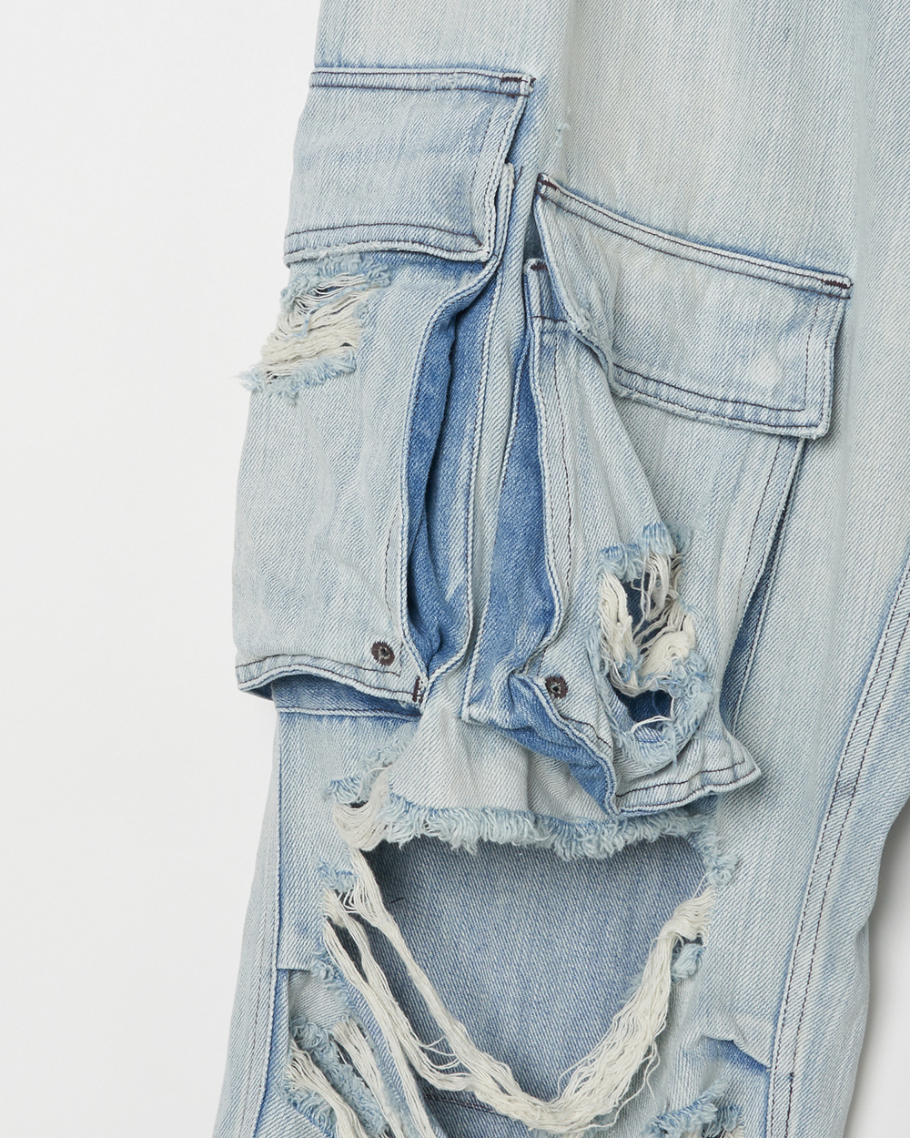 DAMAGE DENIM CARGO 詳細画像 Indigo 11
