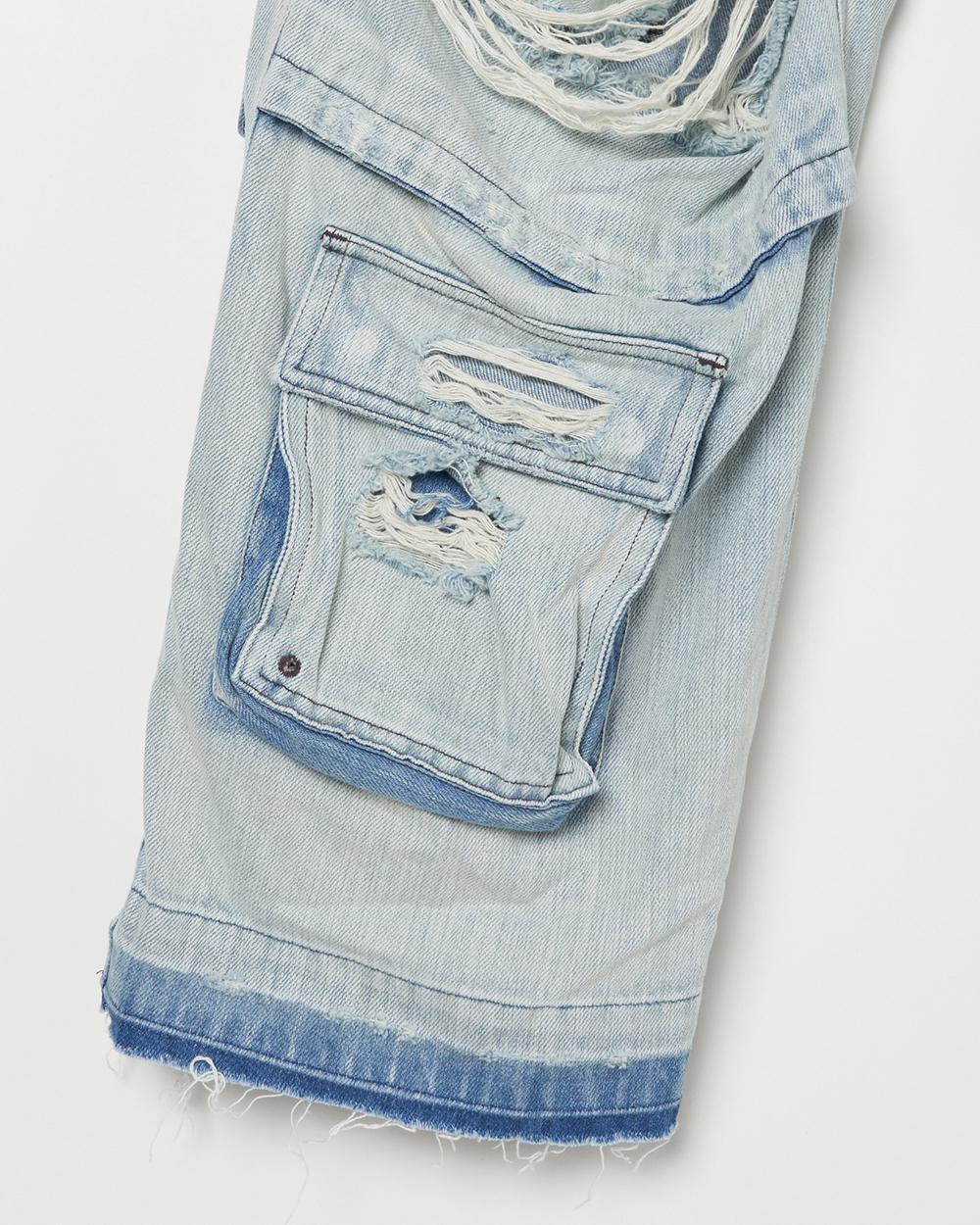 DAMAGE DENIM CARGO 詳細画像 Indigo 13