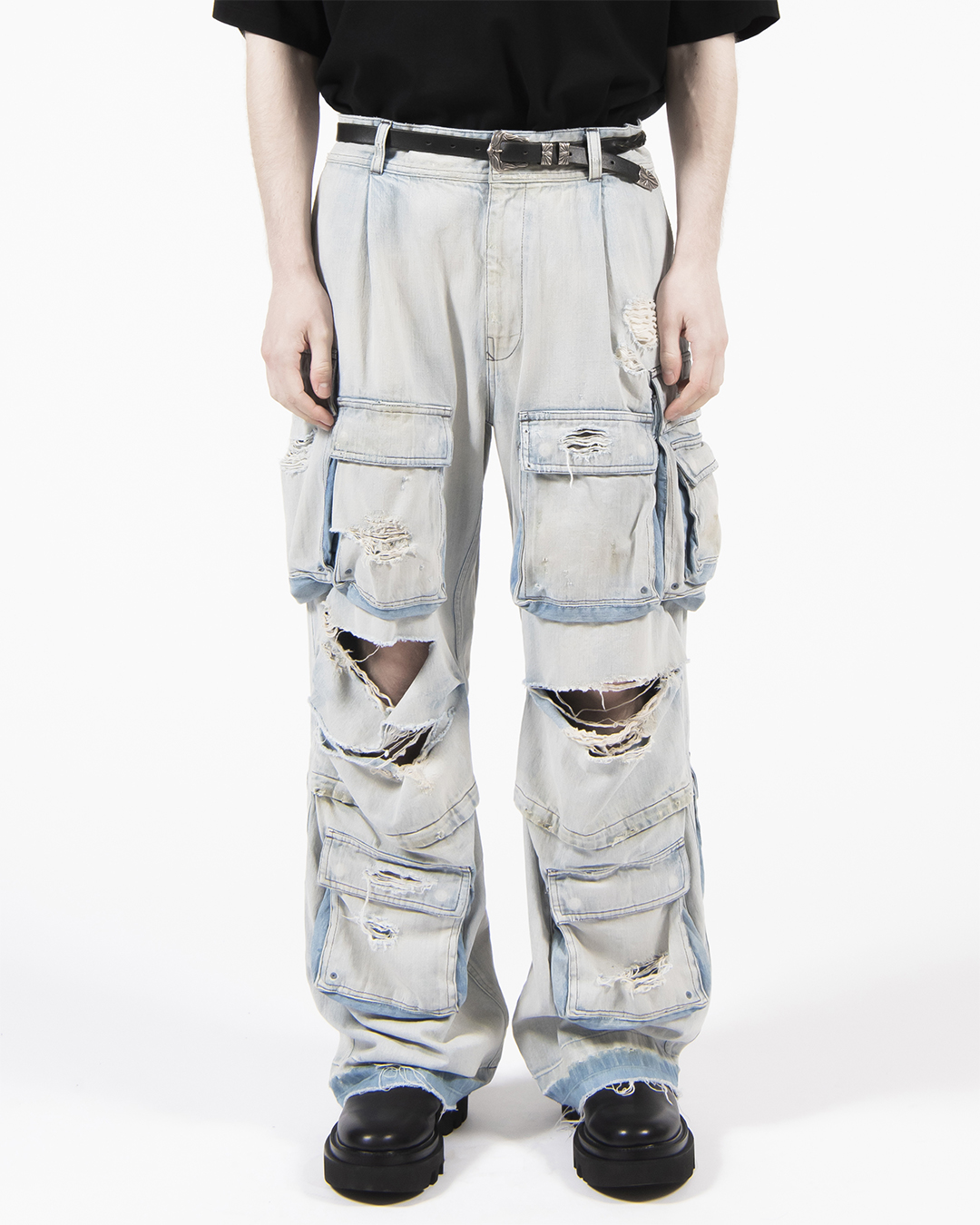 DAMAGE DENIM CARGO 詳細画像 Indigo 2
