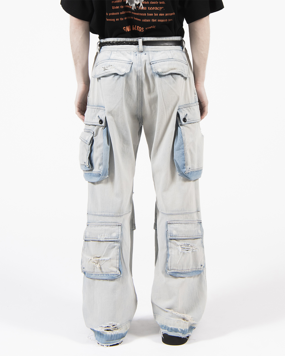 DAMAGE DENIM CARGO 詳細画像 Indigo 4