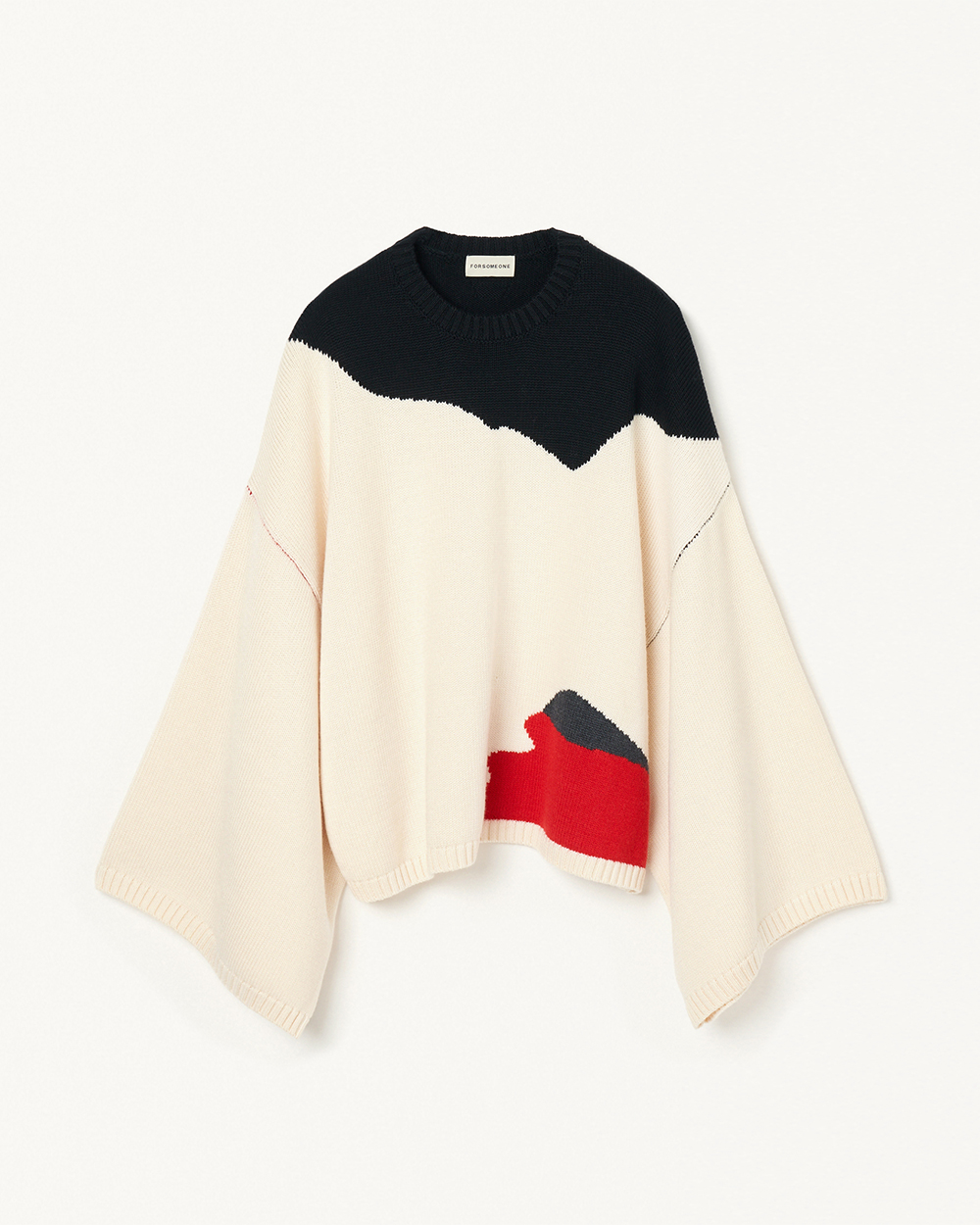 CHUNKY KNIT CREW 詳細画像 Black 7