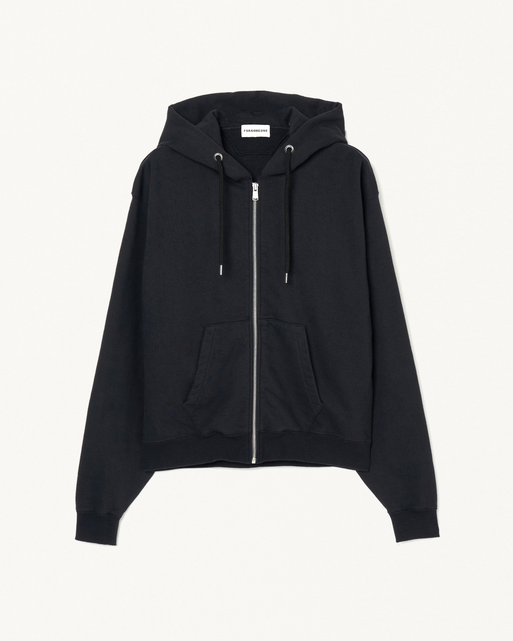 SOLID ZIP HOODIE 詳細画像 Black 1