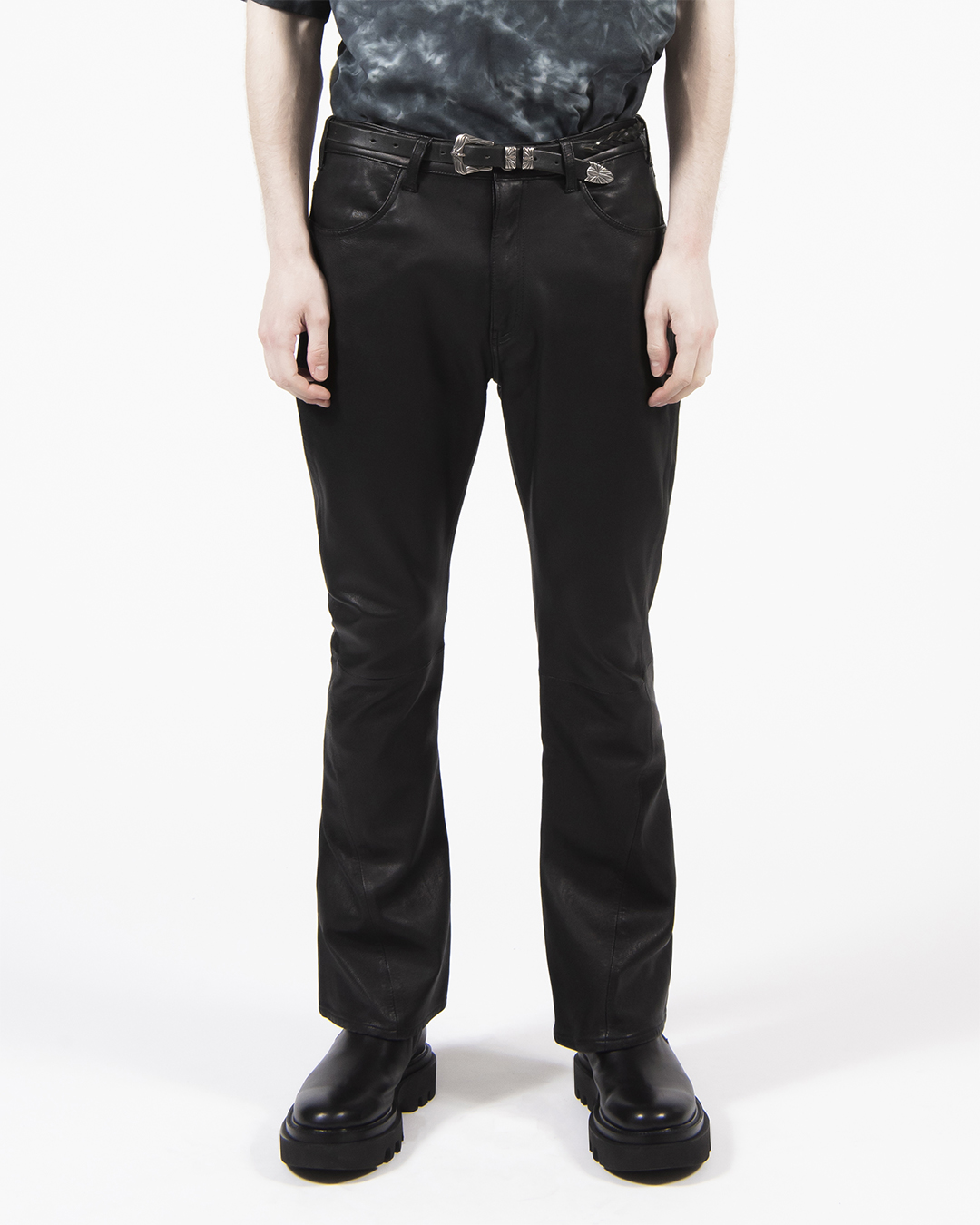 #146 LEATHER TROUSERS 2.0 詳細画像 Black 2