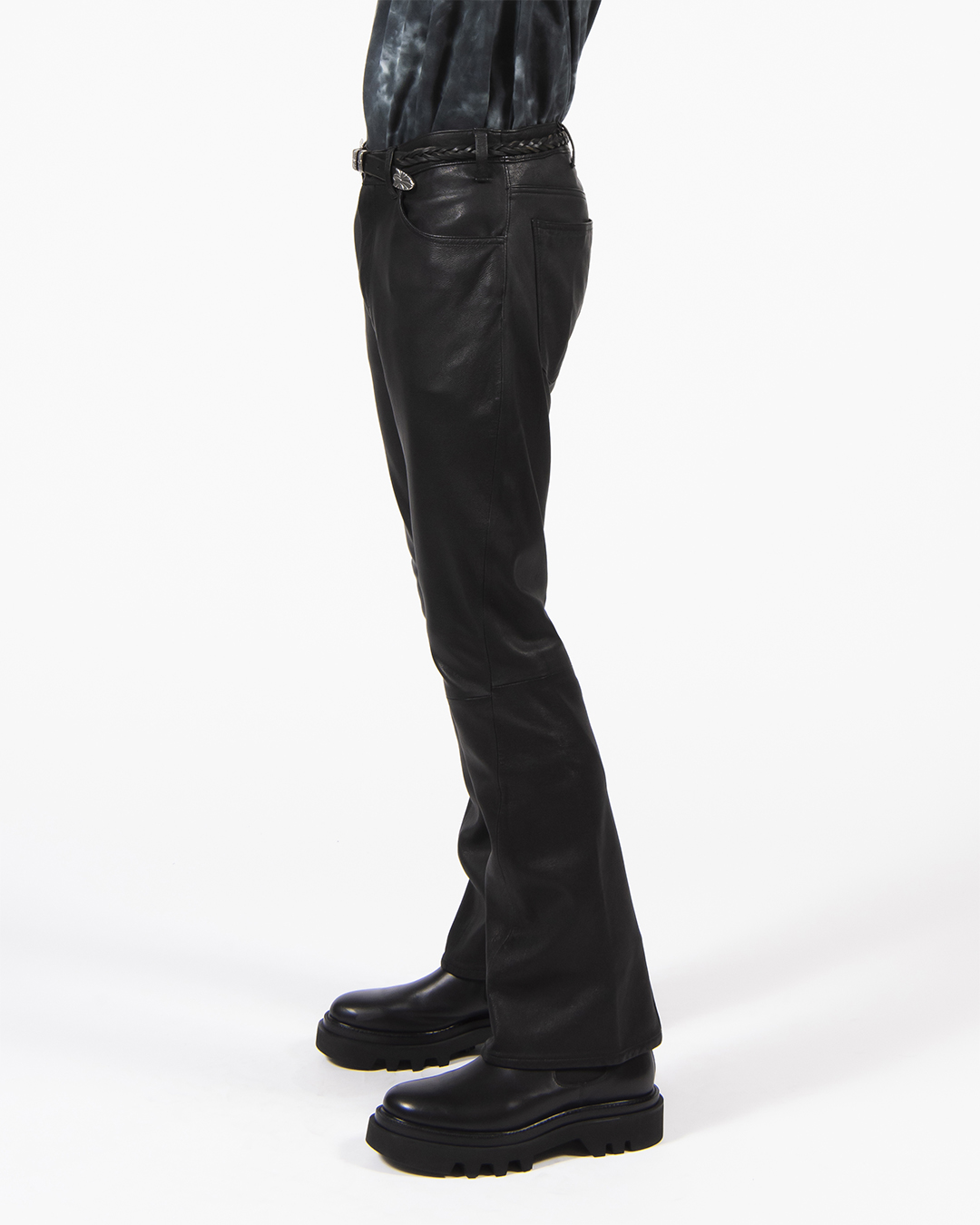 #146 LEATHER TROUSERS 2.0 詳細画像 Black 3