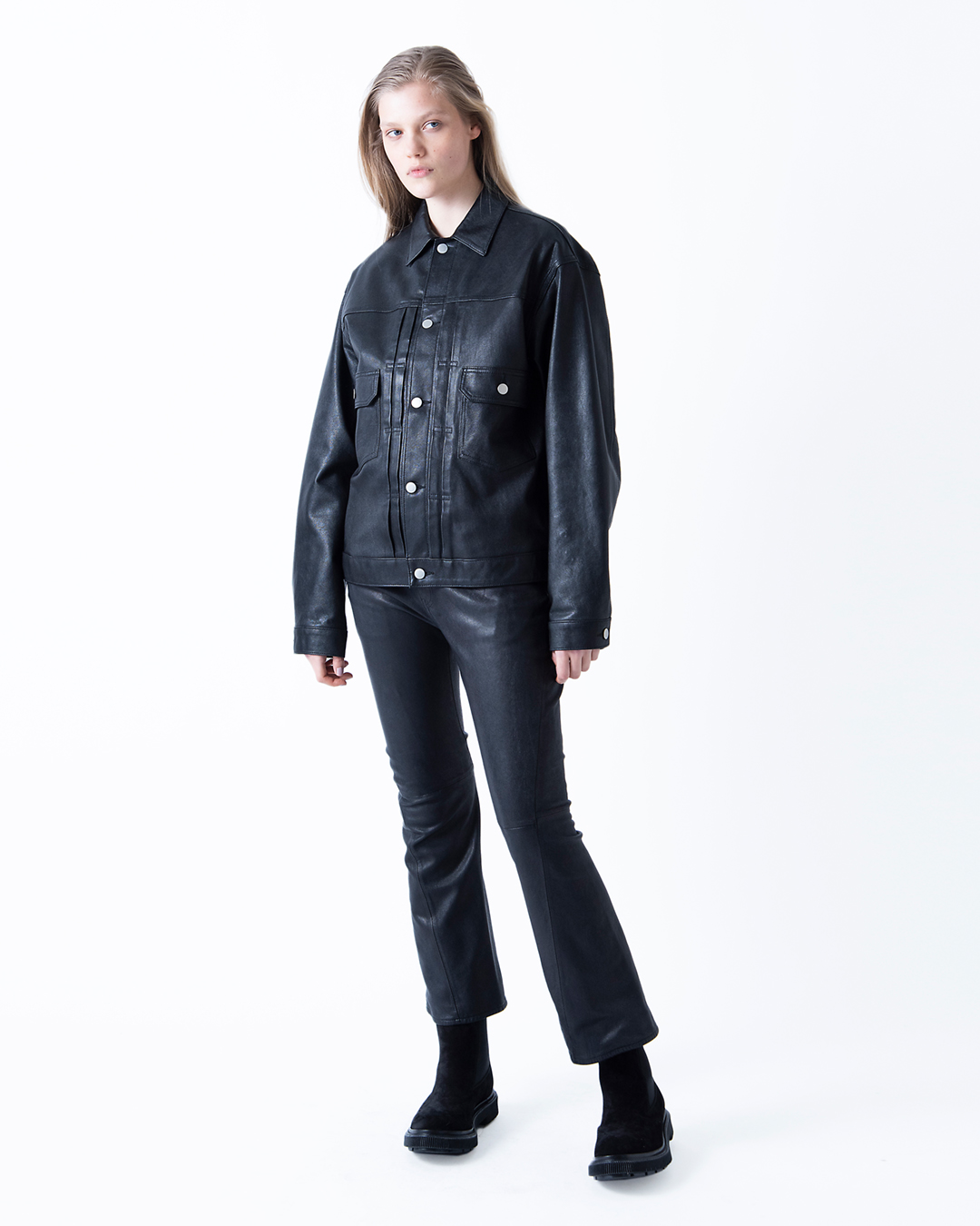 #146 LEATHER TROUSERS 2.0 詳細画像 Black 5