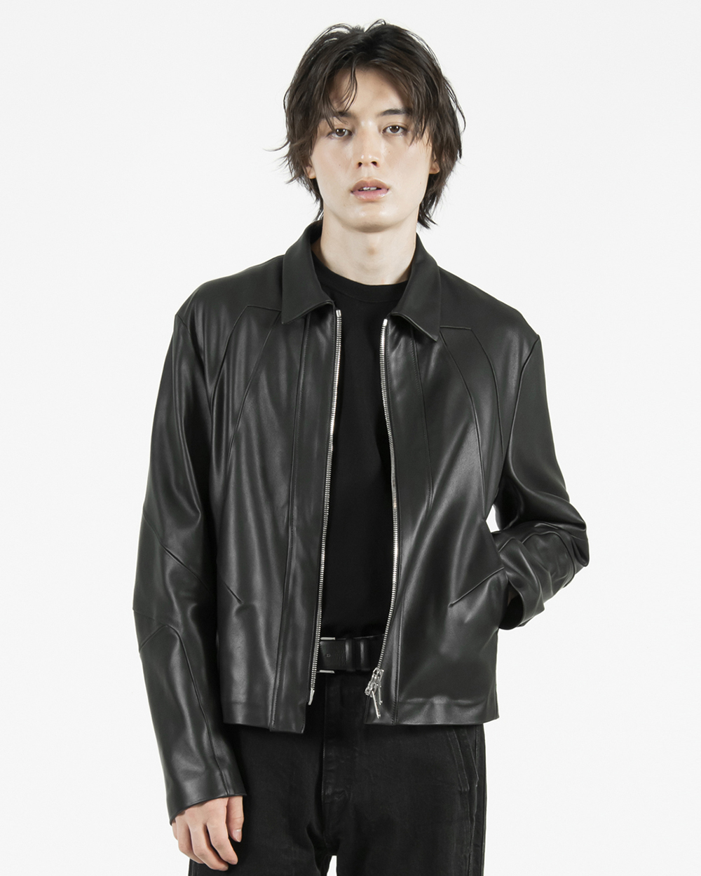 LIAM JKT LEATHER 詳細画像 Black 1
