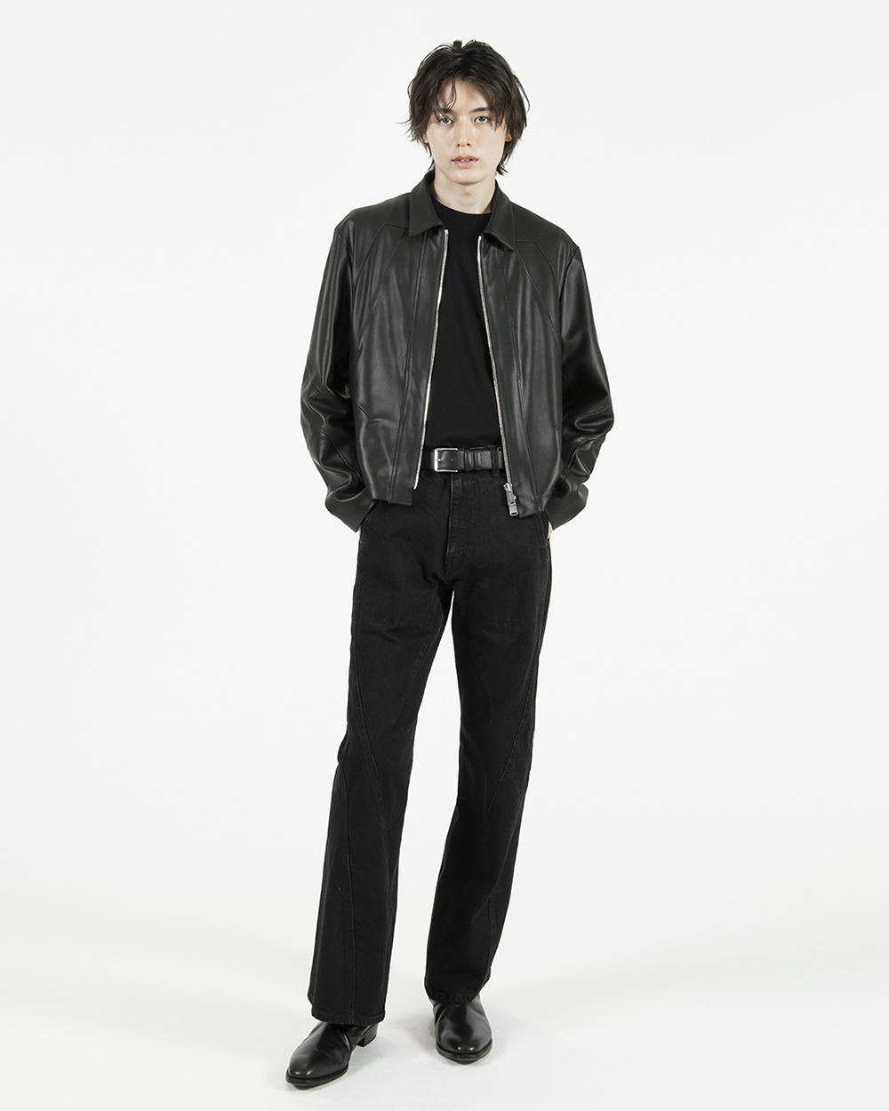 LIAM JKT LEATHER 詳細画像 Black 2