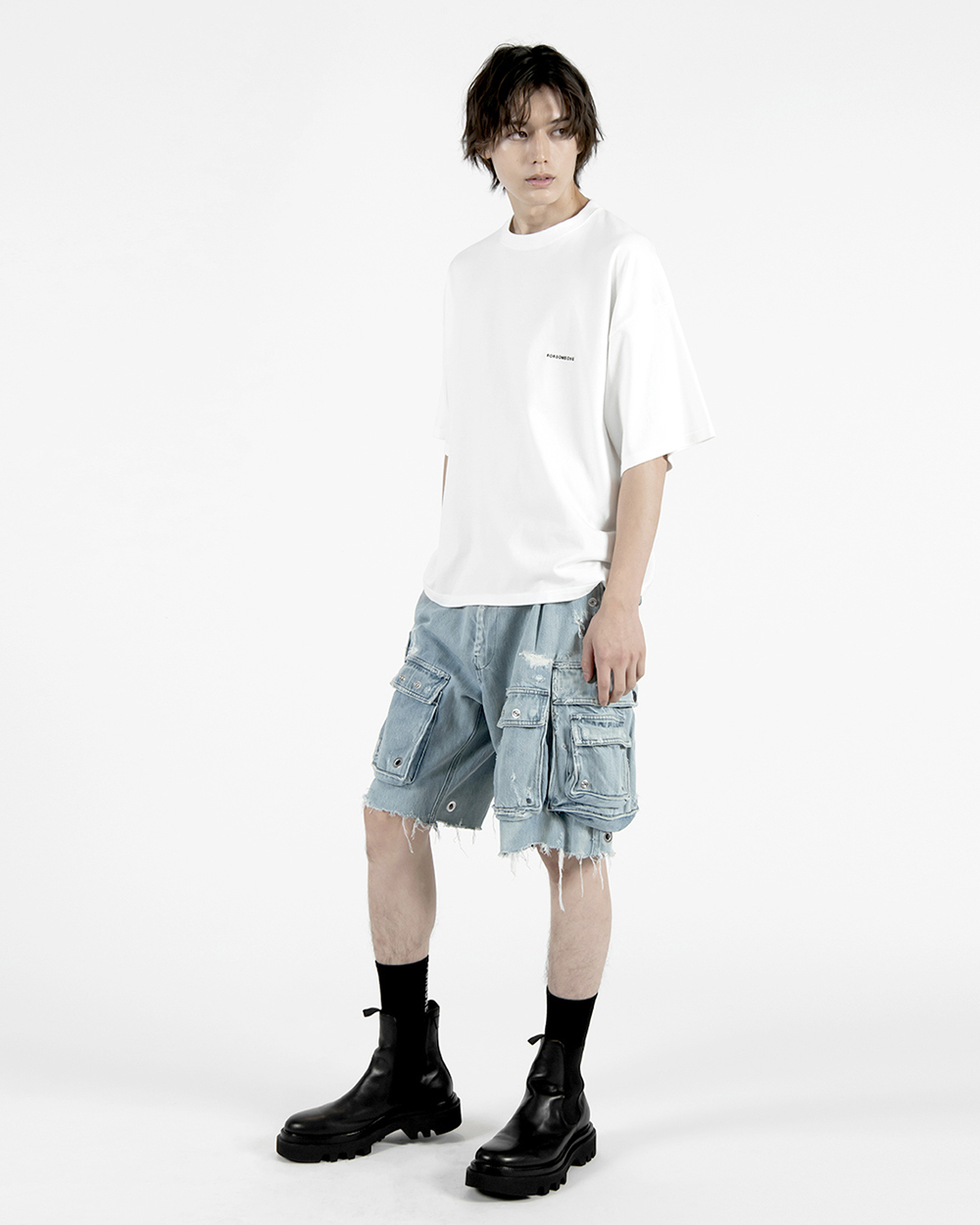 MULTI CARGO DENIM SHORTS 詳細画像 Indigo 1