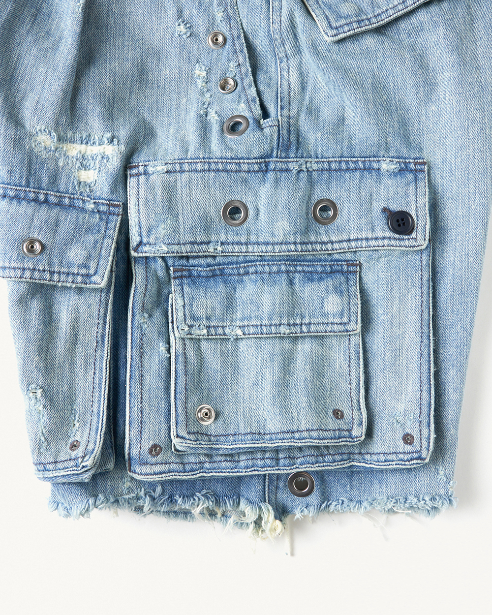 MULTI CARGO DENIM SHORTS 詳細画像 Indigo 11