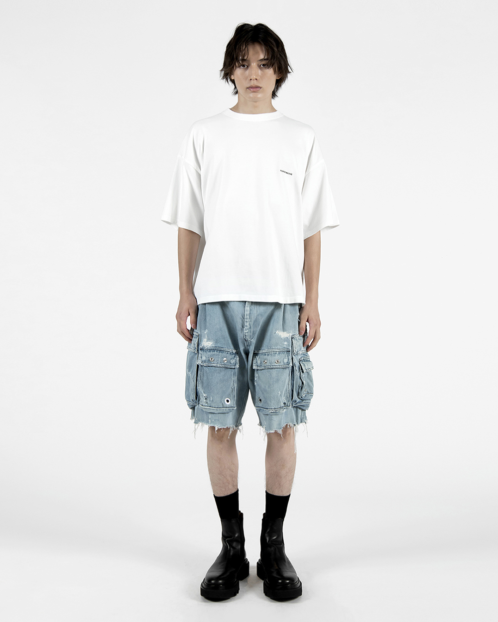 MULTI CARGO DENIM SHORTS 詳細画像 Indigo 3