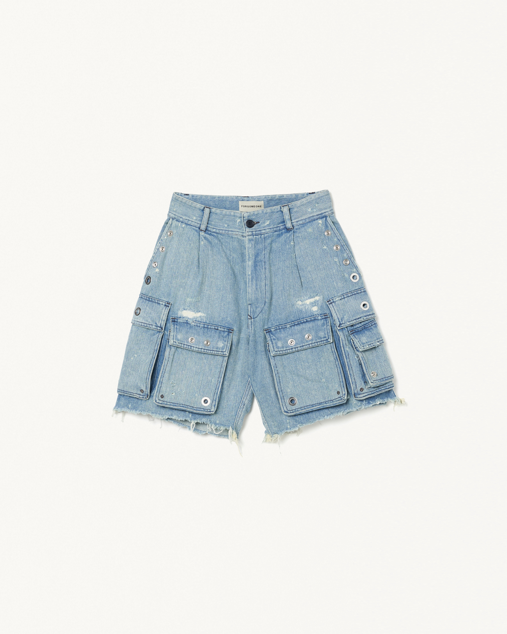MULTI CARGO DENIM SHORTS 詳細画像 Indigo 1