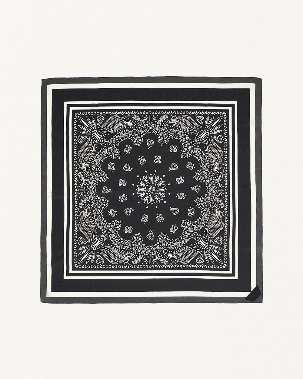 BND TEX SILK SCARF 詳細画像 Black 2