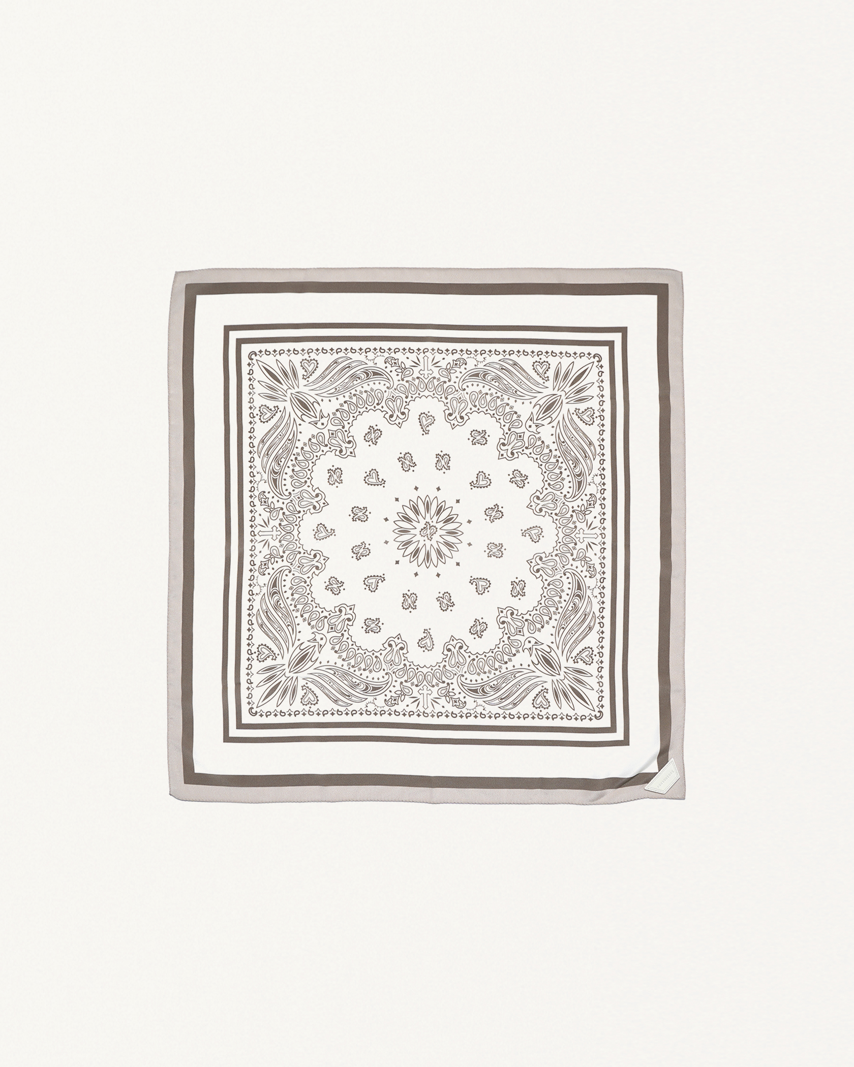 BND TEX SILK SCARF 詳細画像 O.White 1