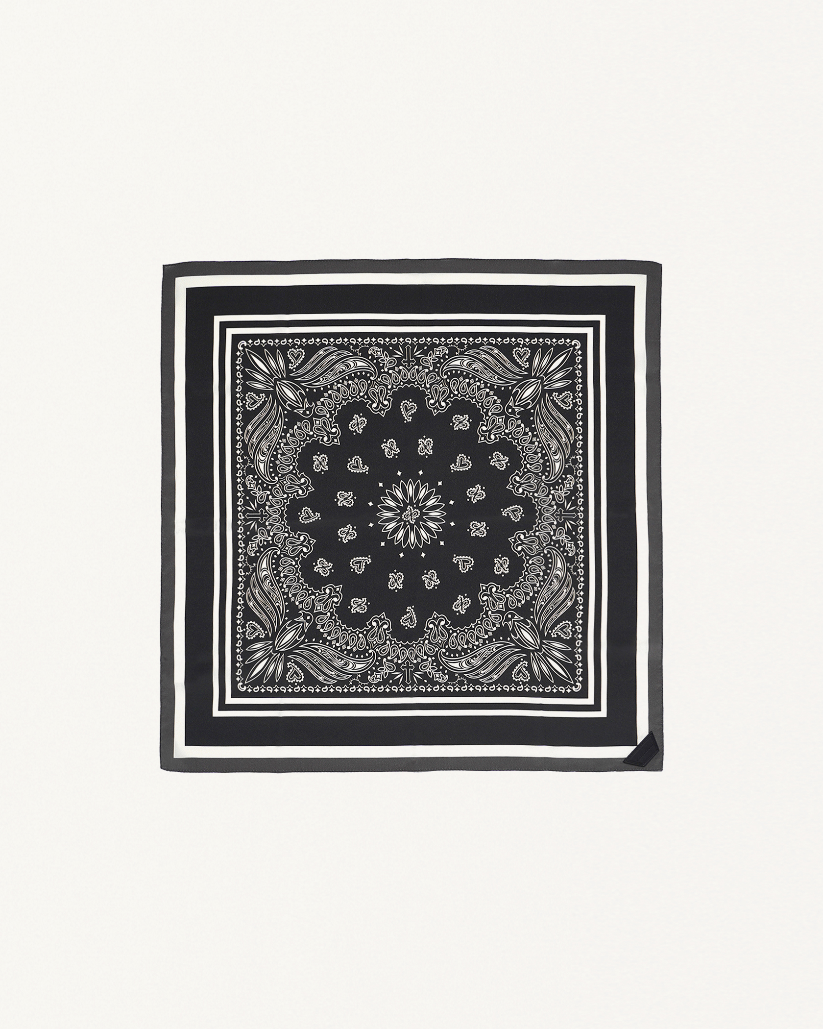 BND TEX SILK SCARF 詳細画像 Black 1