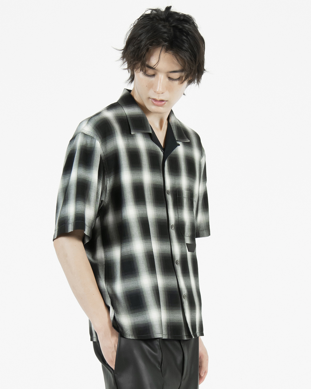 OMBRE SHIRT CR 詳細画像 Black 3
