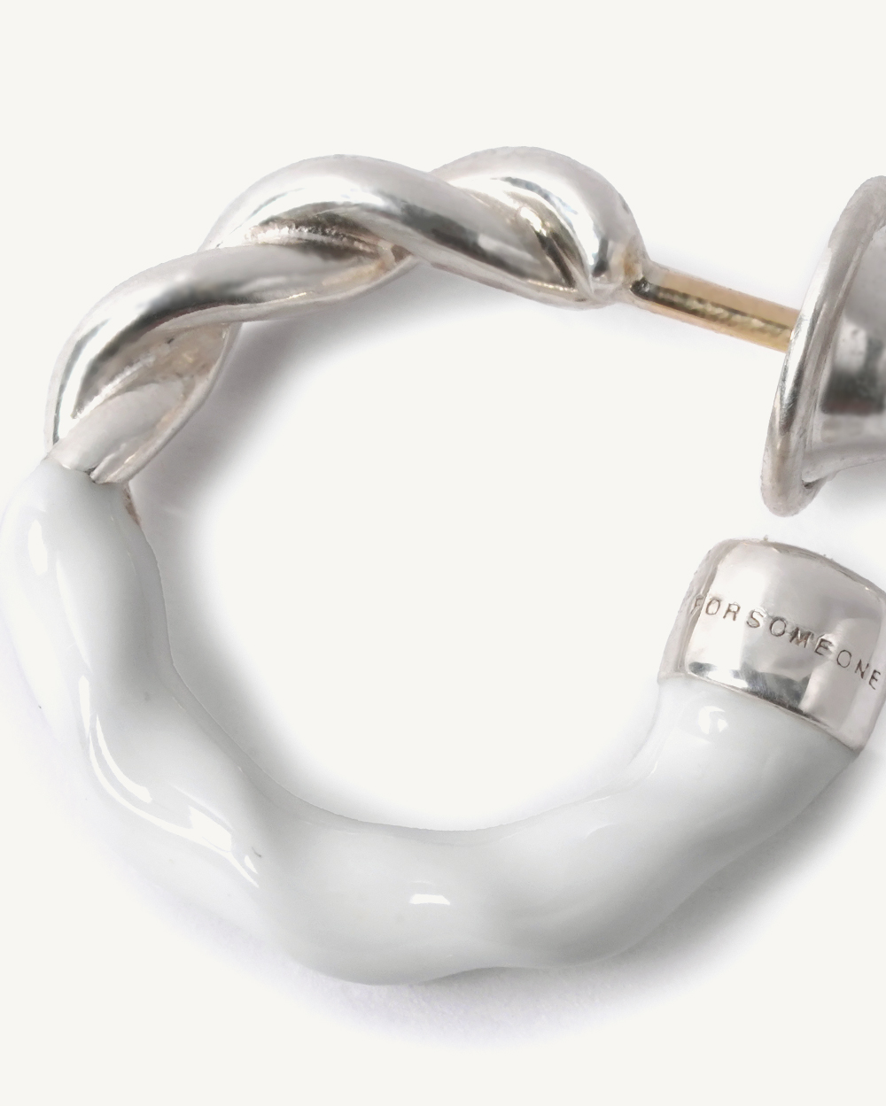 FRENCH CRULLER TWIST EARRINGS SILVER 詳細画像 Silver 3