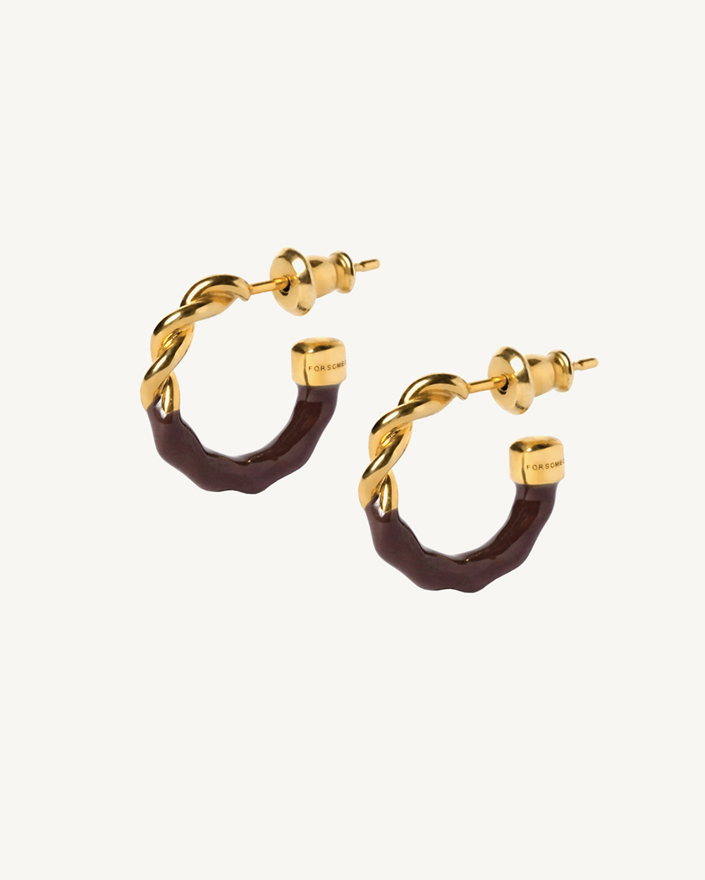 FRENCH CRULLER TWIST EARRINGS GOLD 詳細画像 Gold 1