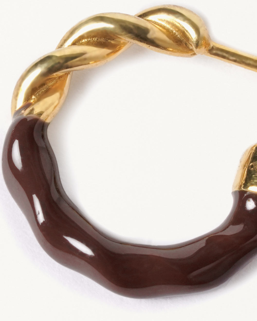 FRENCH CRULLER TWIST EARRINGS GOLD 詳細画像 Gold 3