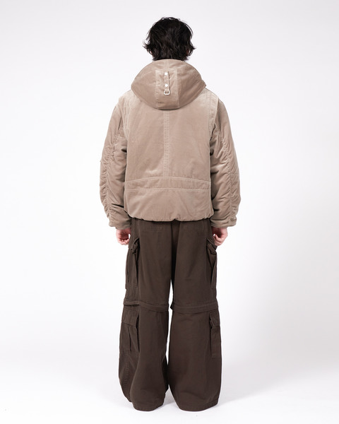HOODED BOMBER JACKET 詳細画像