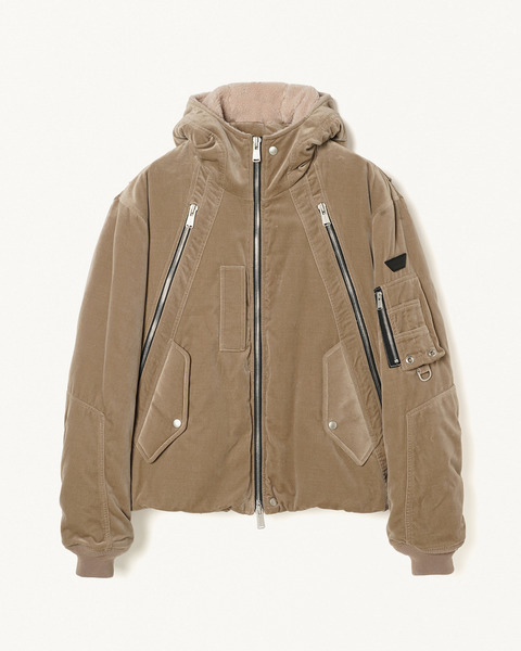 HOODED BOMBER JACKET 詳細画像