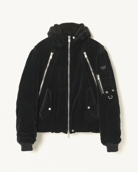 HOODED BOMBER JACKET 詳細画像