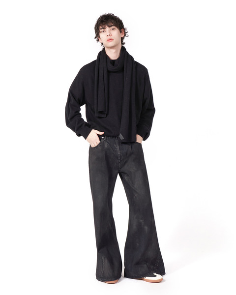 LOOSE FLARE PT DENIM COATING 詳細画像