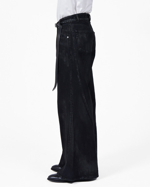 LOOSE FLARE PT DENIM COATING 詳細画像