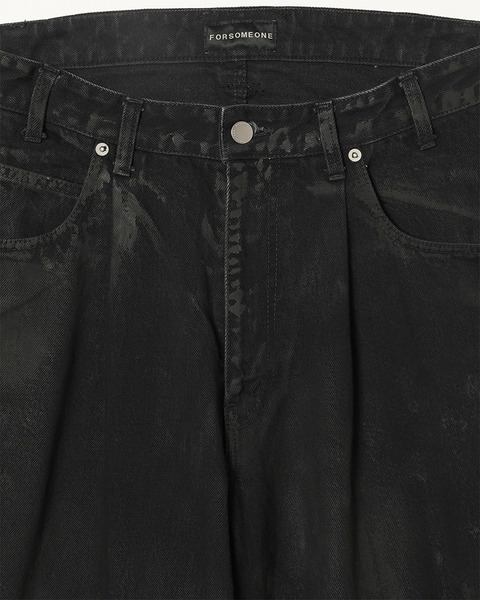 LOOSE FLARE PT DENIM COATING 詳細画像