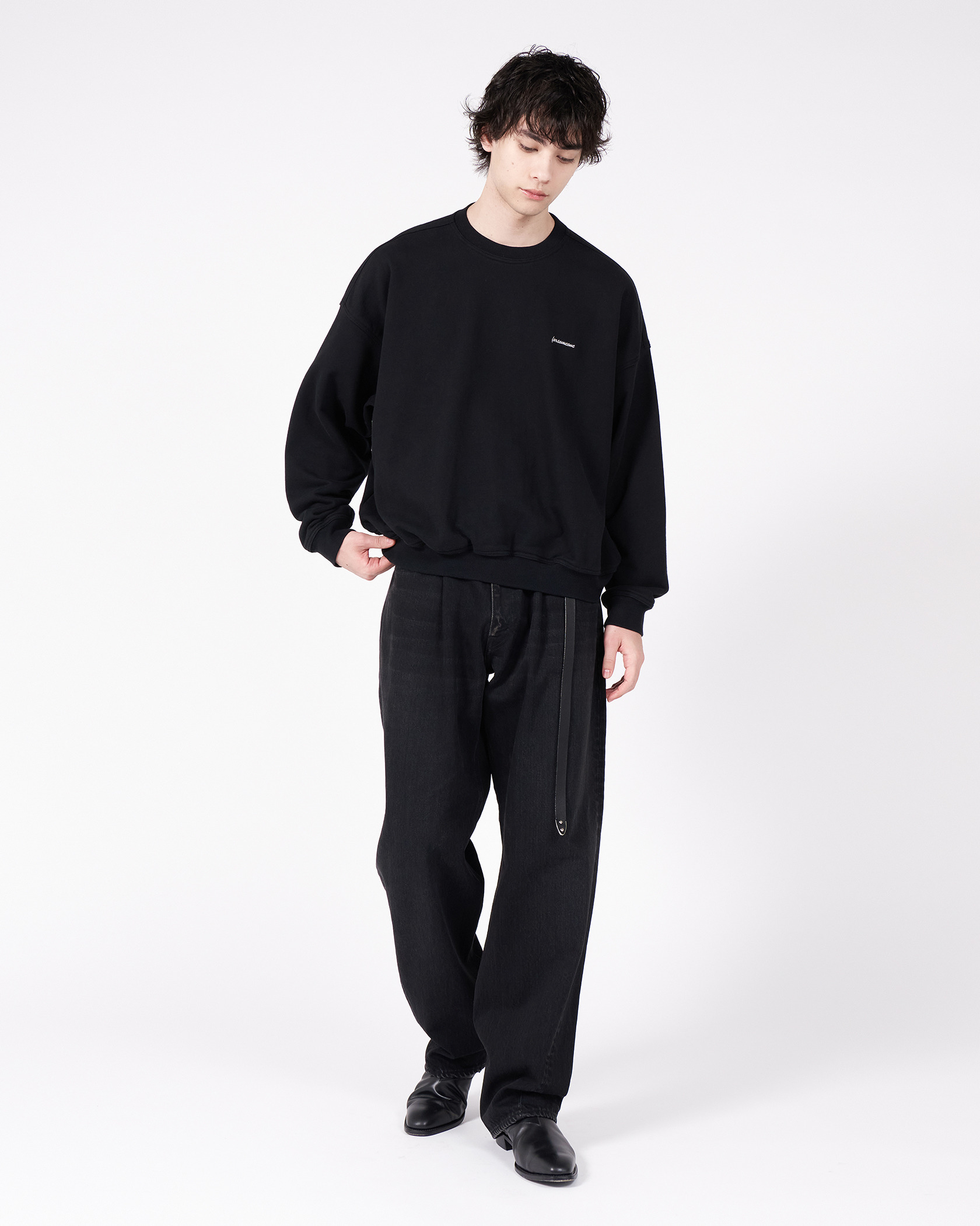 LOOSE DENIM WASHED 詳細画像 Black 2