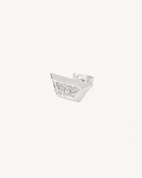 TM DIAMOND EARRING SILVER