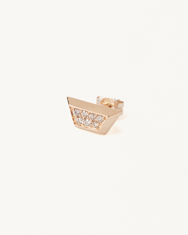 TM DIAMOND EARRING GOLD