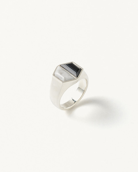 W TM RING ONYX  HOWLITE 詳細画像