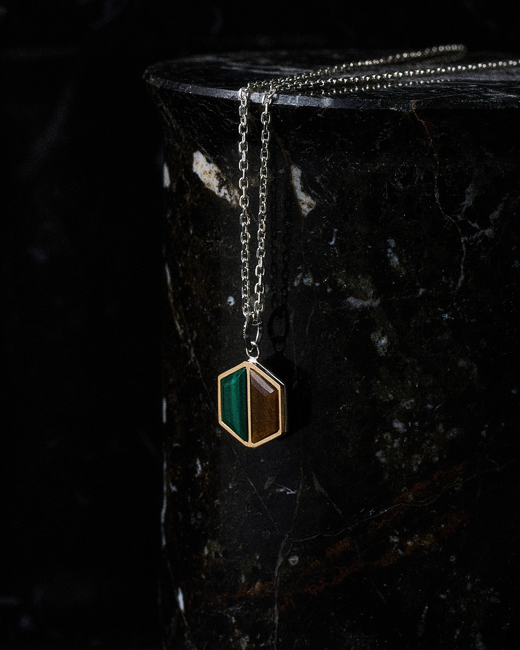 W TM NECKLACE MARACHITE TIGER’S EYE 詳細画像 Other 2
