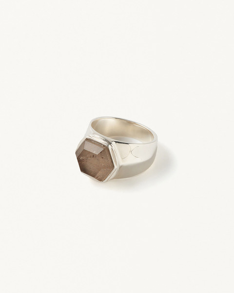 W TM NUTS STONE RING 詳細画像