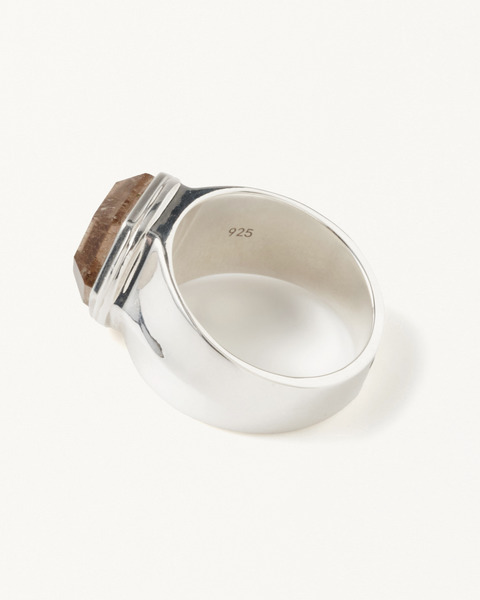 W TM NUTS STONE RING 詳細画像
