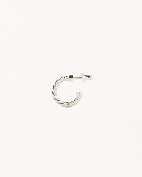 TWIST EARRINGS M SILVER 詳細画像