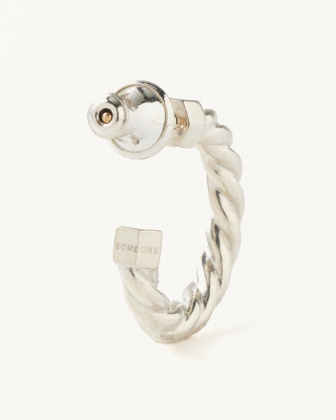TWIST EARRINGS M SILVER 詳細画像
