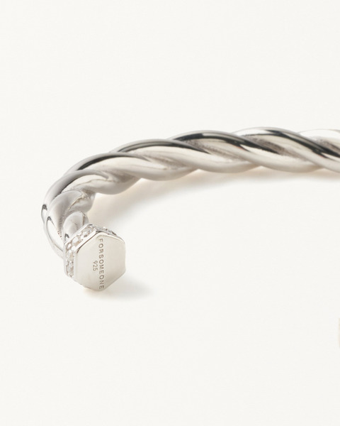 TWIST BANGLE M SILVER 詳細画像