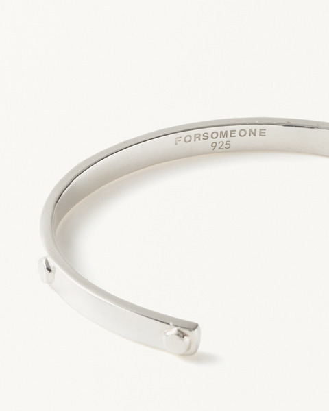 W TM BOLT BANGLE S SILVER 詳細画像