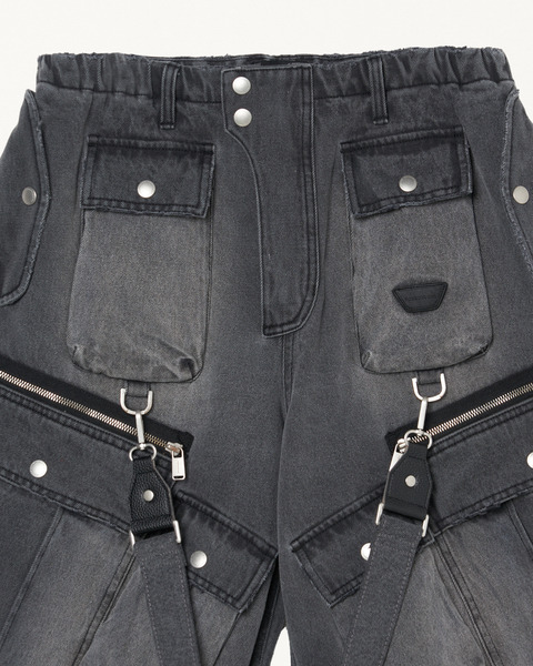 DENIM CROP CARGO 詳細画像