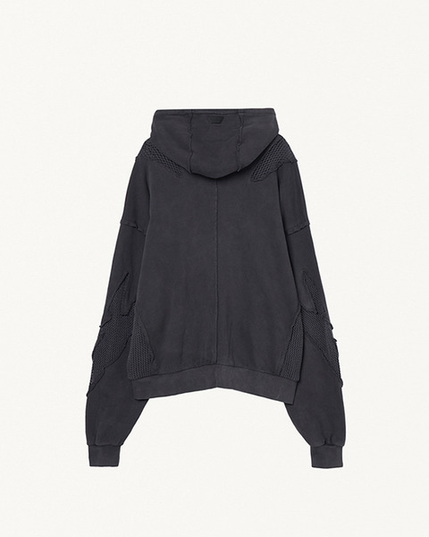 FLAME ZIP HOODIE 詳細画像 Black 2