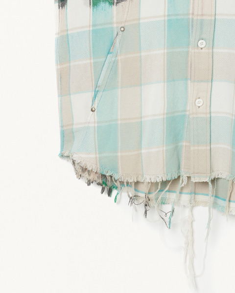 HOODED CHECK SHIRT 詳細画像