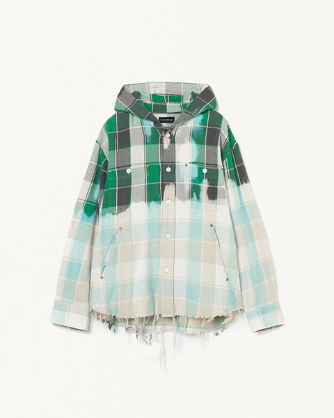 HOODED CHECK SHIRT