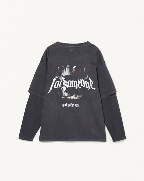 GOTHIC LAYERED LS TEE 詳細画像 Black 1